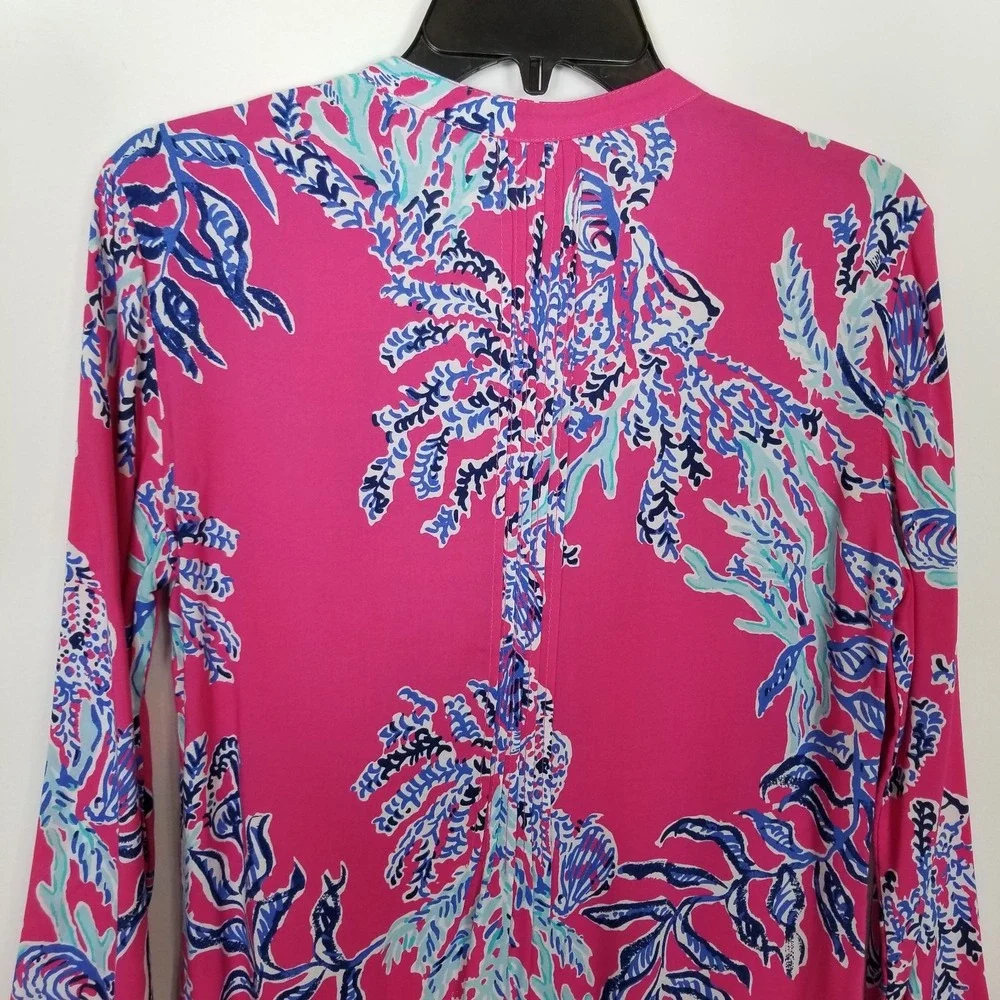 Lilly Pulitzer Sarasota Tunic‎ Dress Sz S Capri Pink Samba Womens Resort